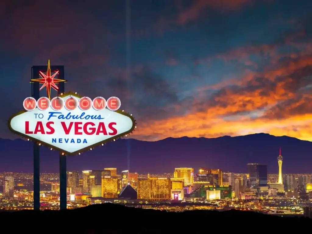 Welcome to Las Vegas Sign at Dusk - Incentive Research Foundation's favorite hotspot.