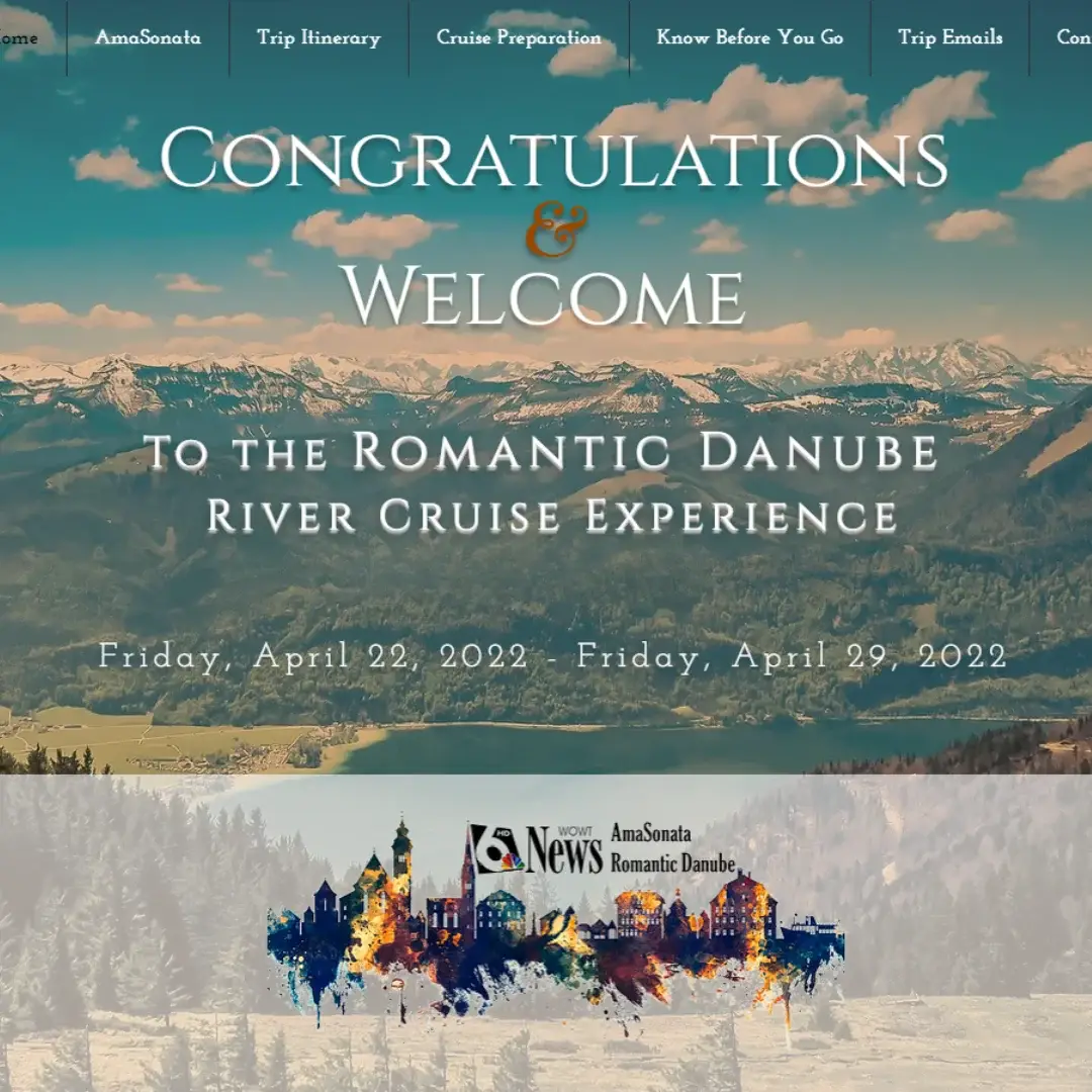 a web page for a cruise company.